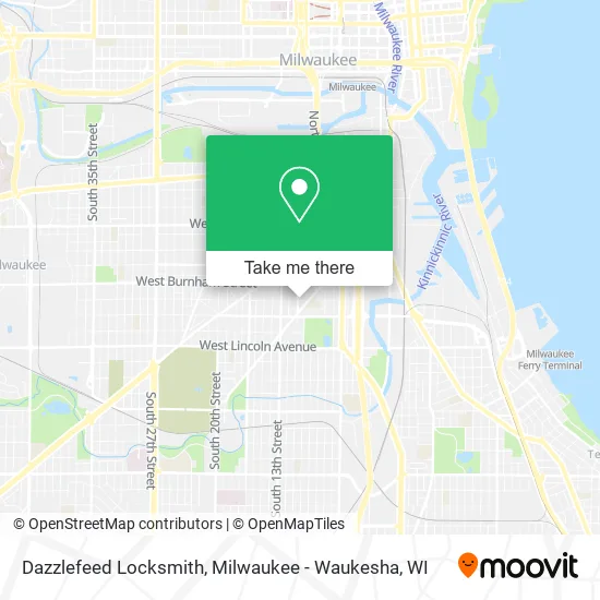 Dazzlefeed Locksmith map