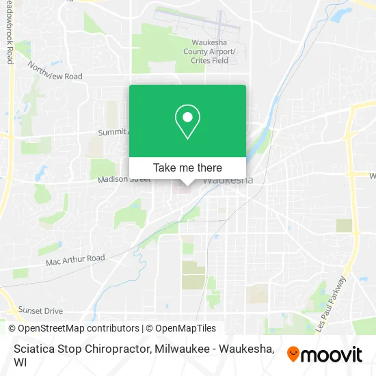 Mapa de Sciatica Stop Chiropractor