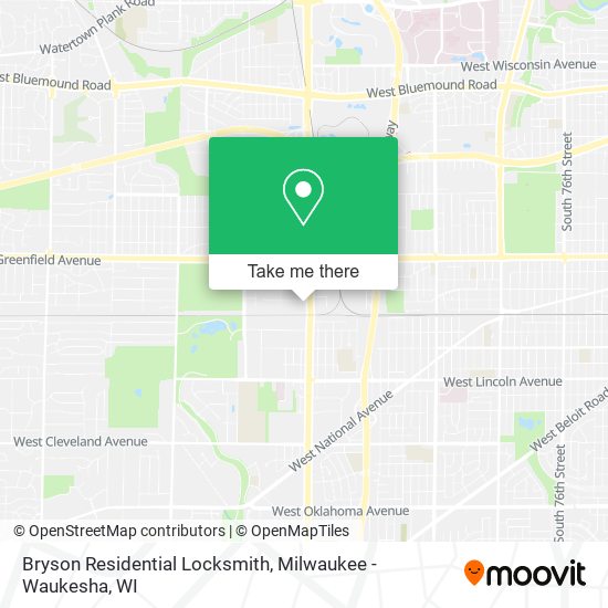 Mapa de Bryson Residential Locksmith