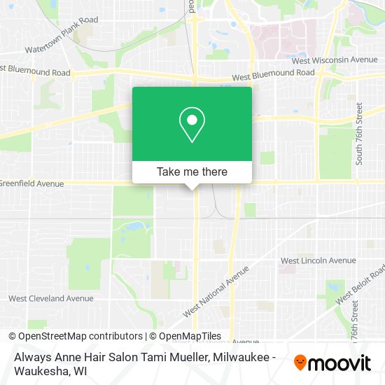 Mapa de Always Anne Hair Salon Tami Mueller