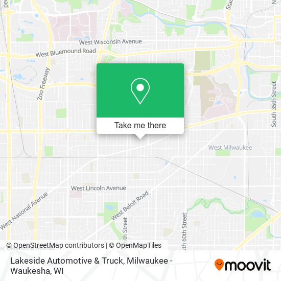 Lakeside Automotive & Truck map