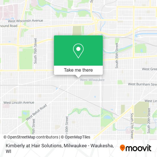 Mapa de Kimberly at Hair Solutions