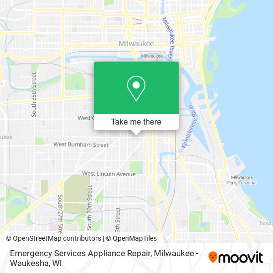 Emergency Services Appliance Repair map