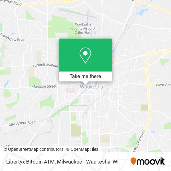 Mapa de Libertyx Bitcoin ATM