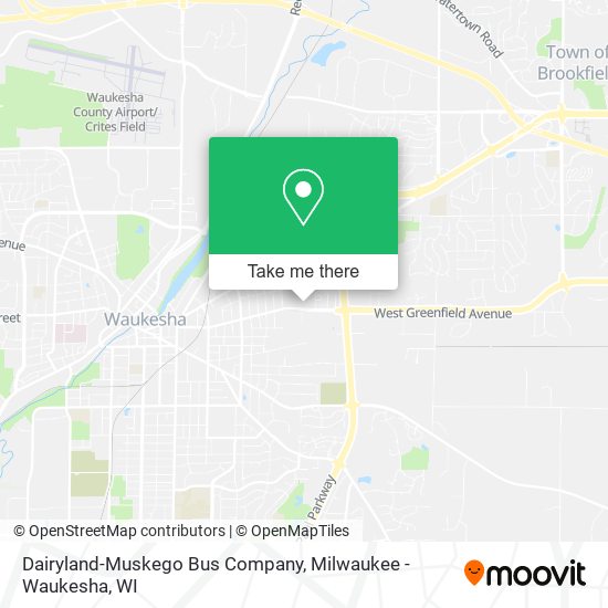 Dairyland-Muskego Bus Company map