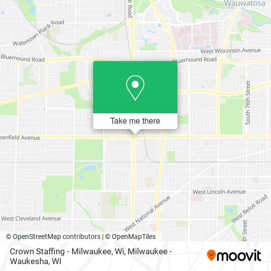 Crown Staffing - Milwaukee, Wi map