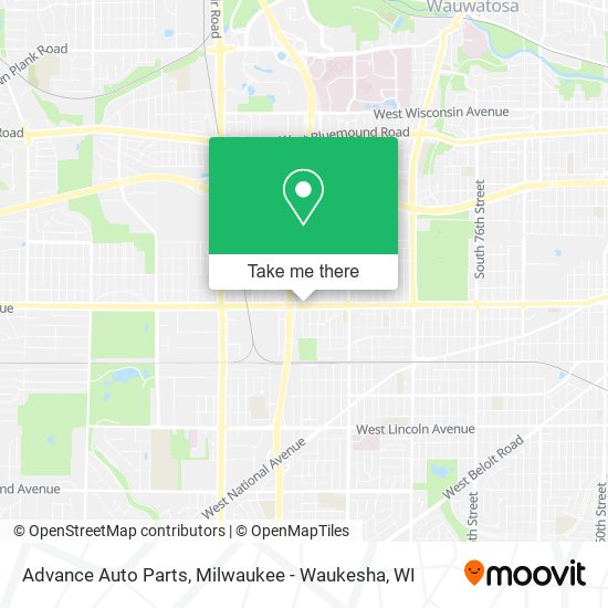 Advance Auto Parts map