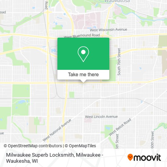 Milwaukee Superb Locksmith map