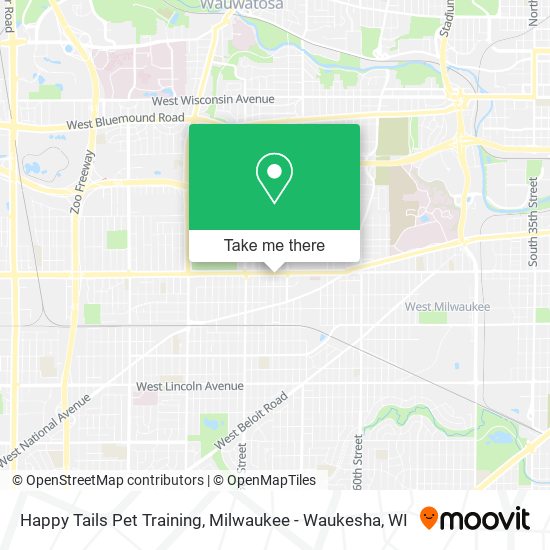 Happy Tails Pet Training map