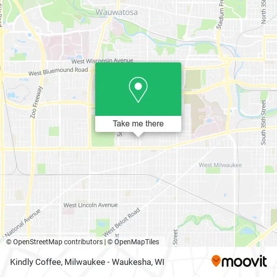 Mapa de Kindly Coffee
