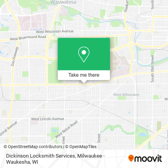 Mapa de Dickinson Locksmith Services