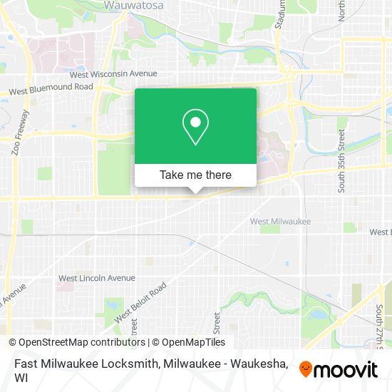 Fast Milwaukee Locksmith map