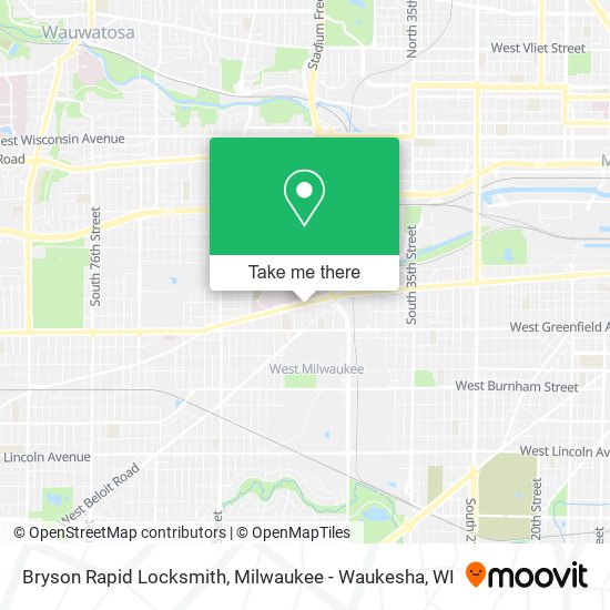 Mapa de Bryson Rapid Locksmith