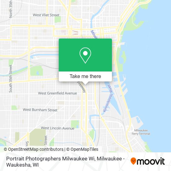 Portrait Photographers Milwaukee Wi map