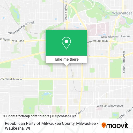 Mapa de Republican Party of Milwaukee County