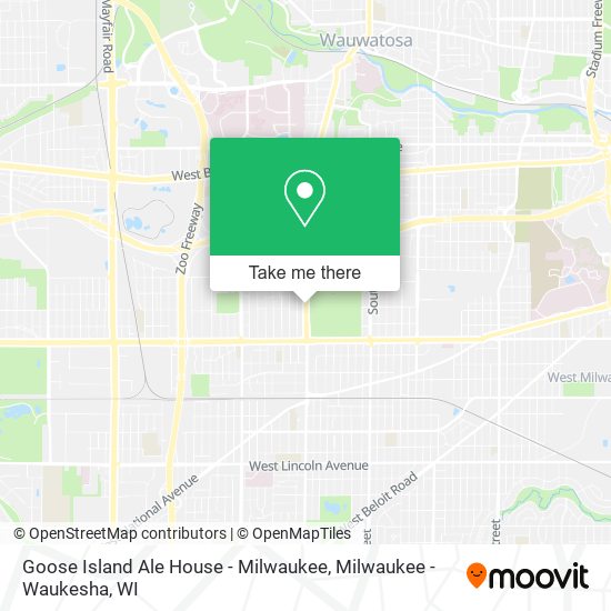 Goose Island Ale House - Milwaukee map