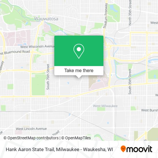 Mapa de Hank Aaron State Trail