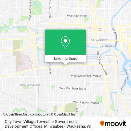 Mapa de City Town Village Township Government Development Offices