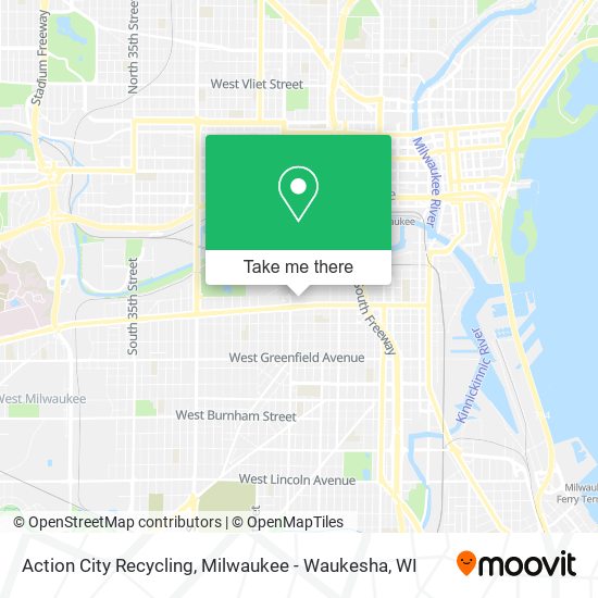 Action City Recycling map