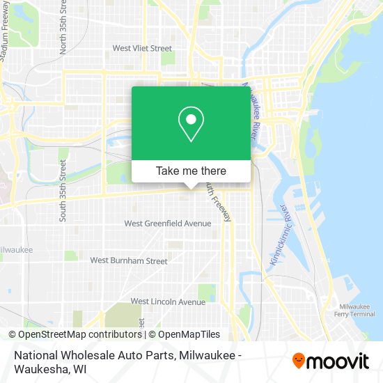Mapa de National Wholesale Auto Parts
