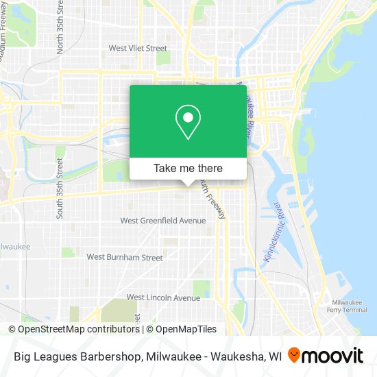 Big Leagues Barbershop map