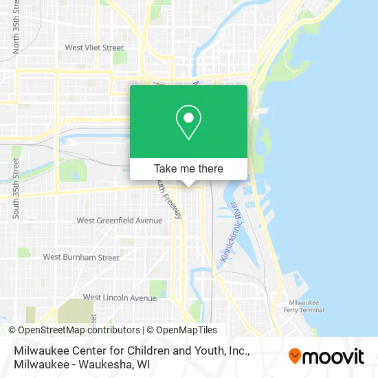 Mapa de Milwaukee Center for Children and Youth, Inc.