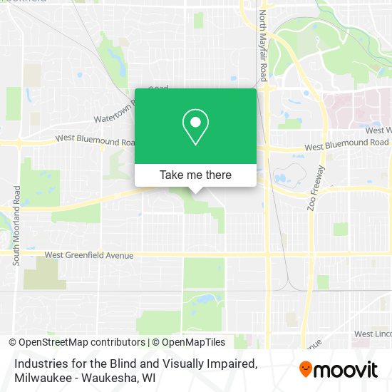 Industries for the Blind and Visually Impaired map