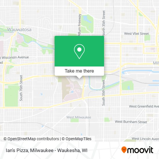 Ian's Pizza map