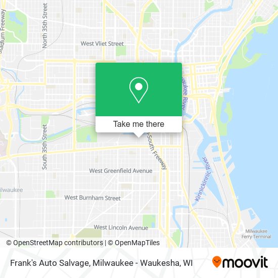 Frank's Auto Salvage map