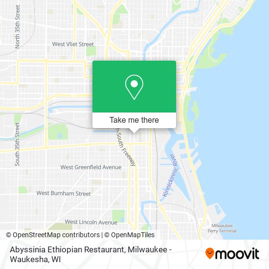 Mapa de Abyssinia Ethiopian Restaurant