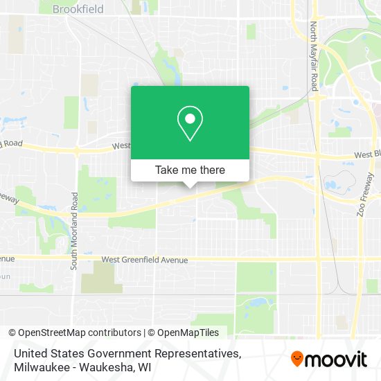 United States Government Representatives map