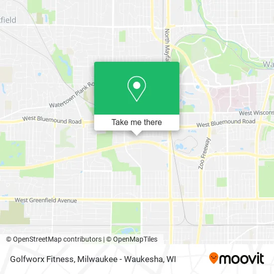 Golfworx Fitness map