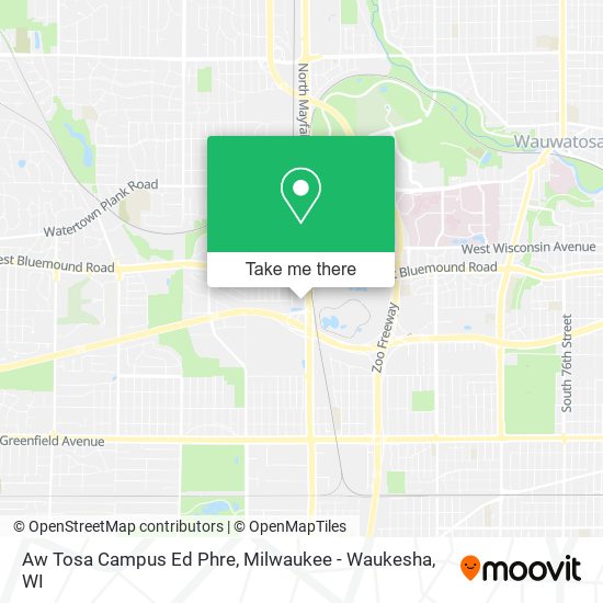 Aw Tosa Campus Ed Phre map