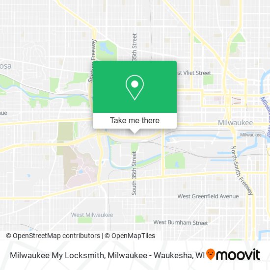 Mapa de Milwaukee My Locksmith