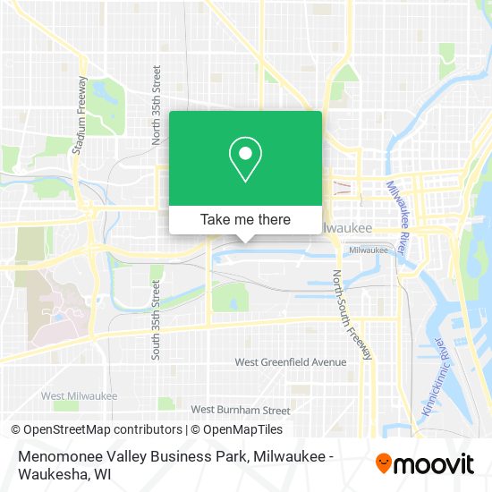 Menomonee Valley Business Park map