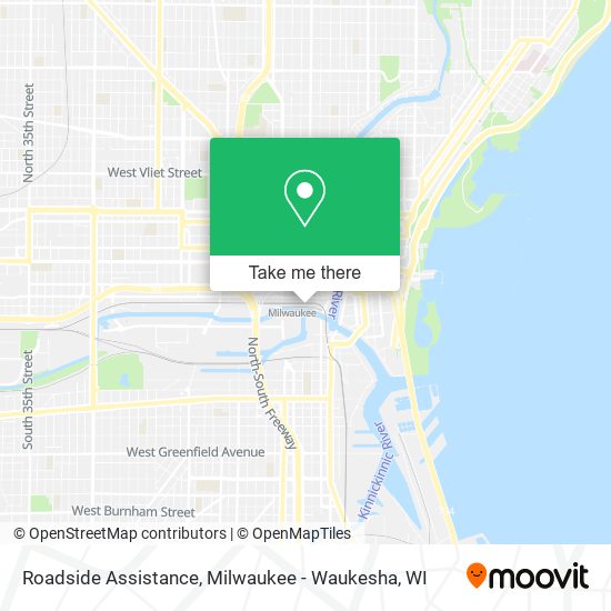 Roadside Assistance map