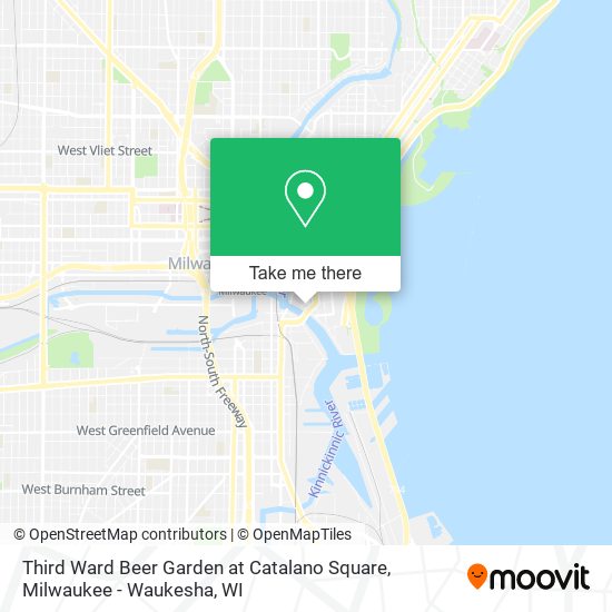 Mapa de Third Ward Beer Garden at Catalano Square