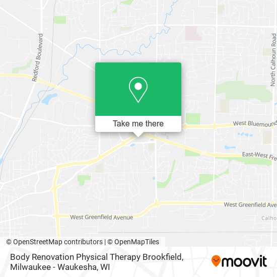 Mapa de Body Renovation Physical Therapy Brookfield