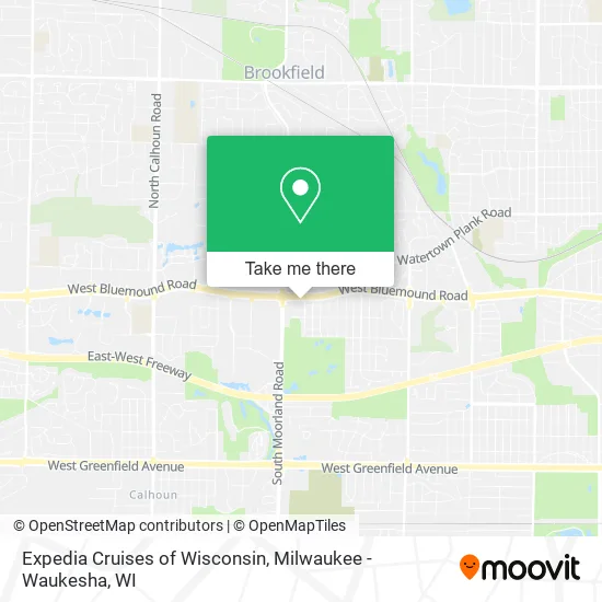 Mapa de Expedia Cruises of Wisconsin