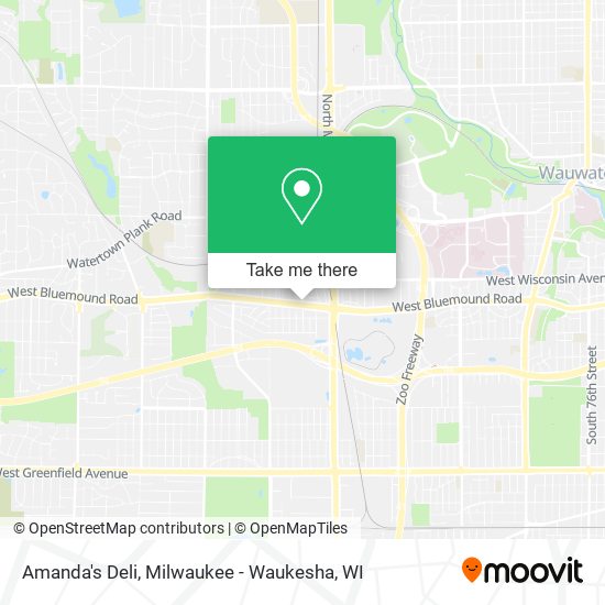 Amanda's Deli map