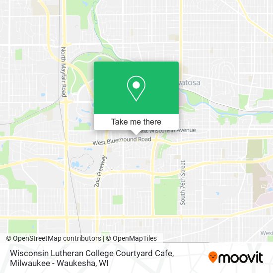 Mapa de Wisconsin Lutheran College Courtyard Cafe