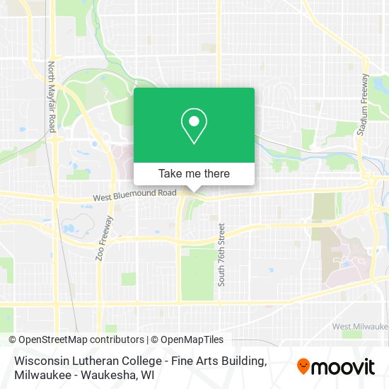 Mapa de Wisconsin Lutheran College - Fine Arts Building