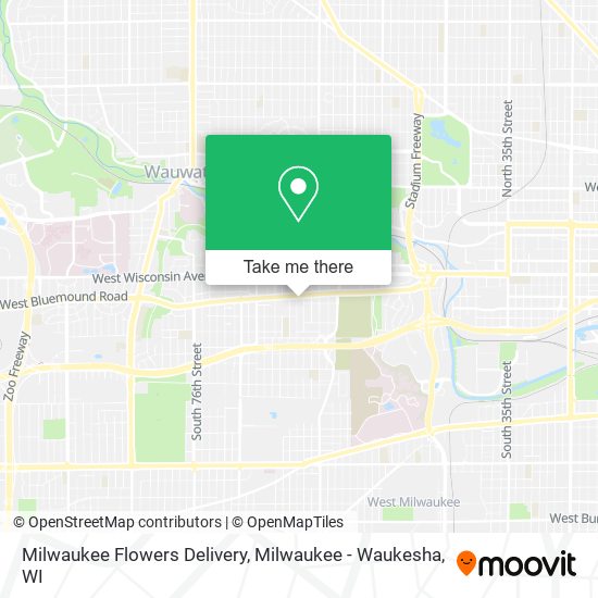 Milwaukee Flowers Delivery map