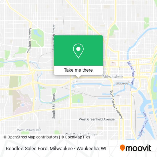 Beadle's Sales Ford map