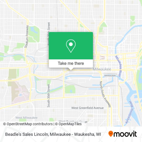 Mapa de Beadle's Sales Lincoln