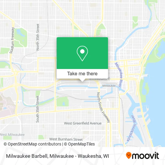 Milwaukee Barbell map