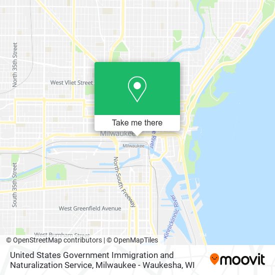 United States Government Immigration and Naturalization Service map
