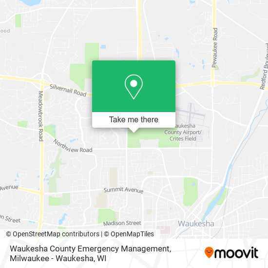 Mapa de Waukesha County Emergency Management