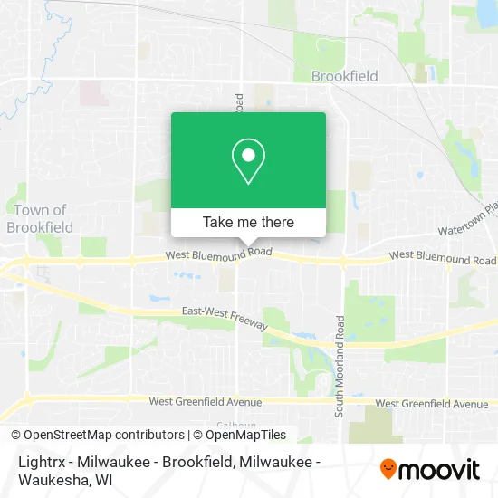 Mapa de Lightrx - Milwaukee - Brookfield