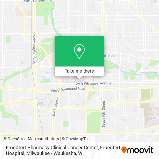 Froedtert Pharmacy Clinical Cancer Center, Froedtert Hospital map
